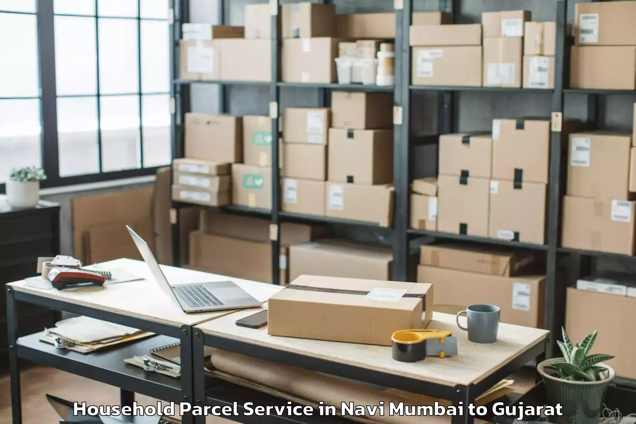 Top Navi Mumbai to Devgadh Baria Household Parcel Available